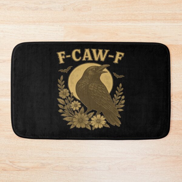 Item preview, F CAW F ! – Spooky Crow Halloween Retro Artwork designed and sold by sssweetness.