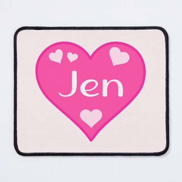 Item preview, Jen Name Pink Heart  designed and sold by Jeallan Designs.