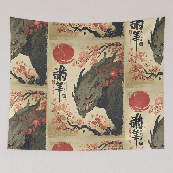 Item preview, Spooky Japanese Yokai designed and sold by bapupa.