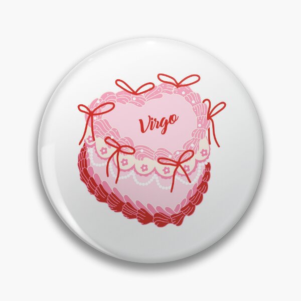 Item preview, Virgo heart shaped cake. Zodiac cake. Cake with bows. designed and sold by CoCoArt-Ua.