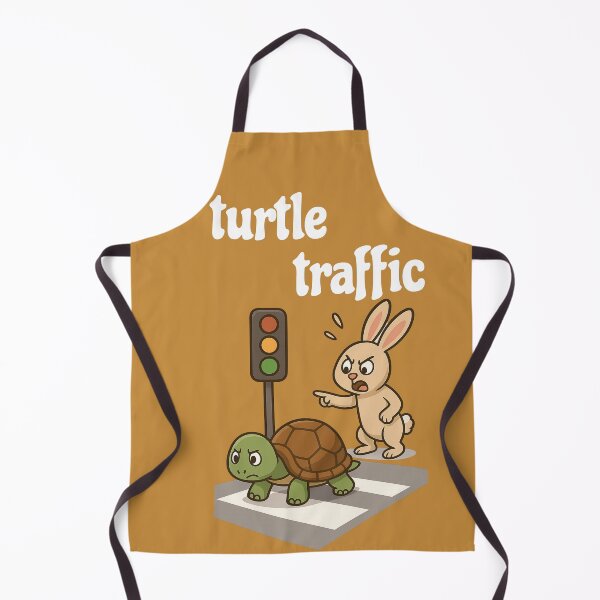 Item preview, Funny cartoon turtle and rabbit scene designed and sold by AJTees99.
