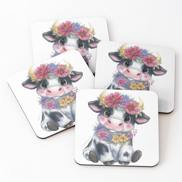 Item preview, Adorable Floral Cow designed and sold by NelsonKMary.