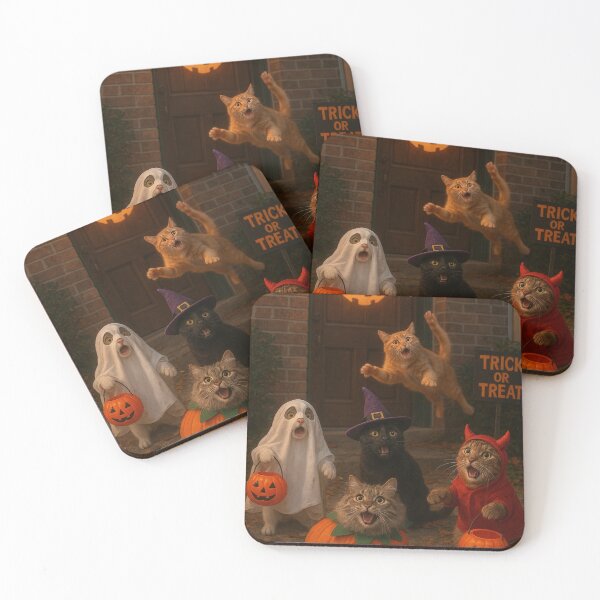 Item preview, Spooky Kitty Trick-or-Treat designed and sold by Kaliyunai.