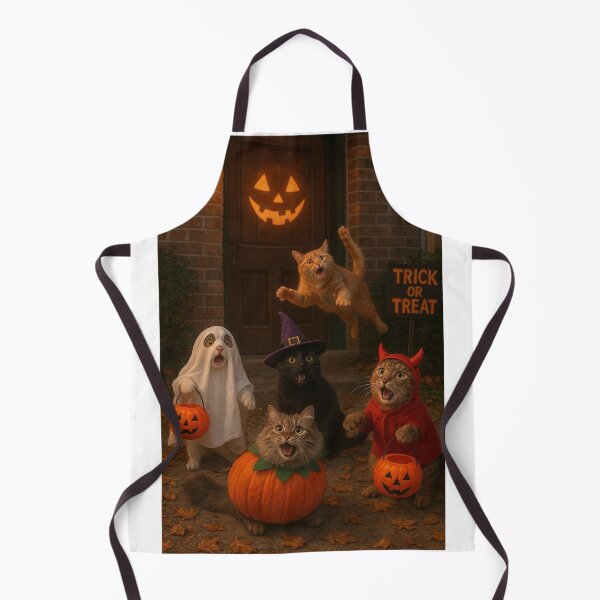 Item preview, Spooky Kitty Trick-or-Treat designed and sold by Kaliyunai.