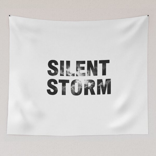 Item preview, Silent Storm - Dark Cloud Typography designed and sold by Happyfreedom.