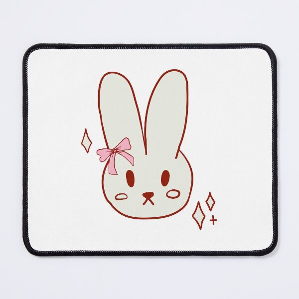 Item preview, Coquette bunny with bow. Pink ribbon. designed and sold by CoCoArt-Ua.
