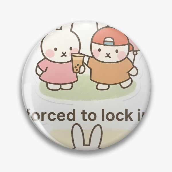 Item preview, Born to Dilly Dally Forced to Lock In – Funny Bunny Sticker designed and sold by Lushoora.