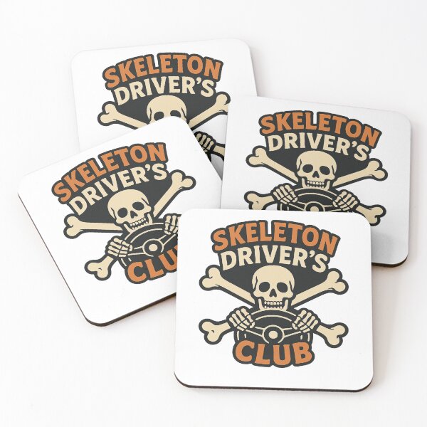 Item preview, Skeleton Driver’s Club – Crossbones Steering Wheel Emblem designed and sold by DailyDrivesct.