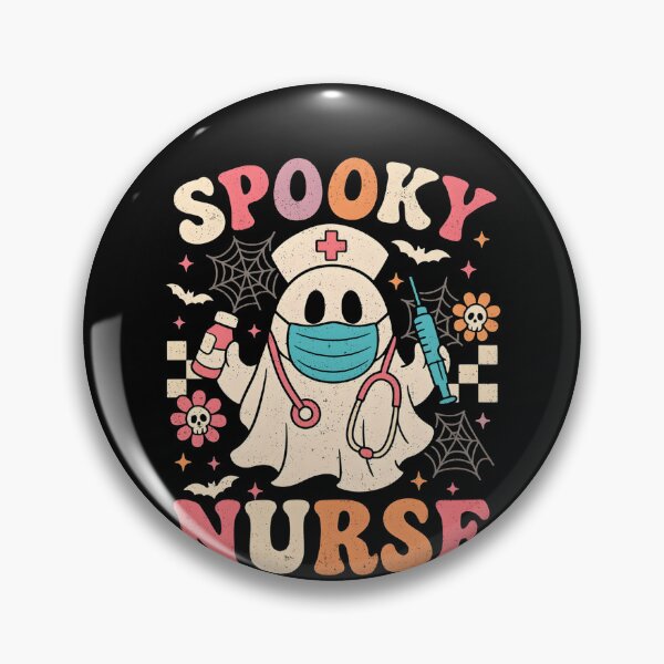 Item preview, Cute Ghost Nurse Halloween Graphic Retro Pastels designed and sold by Art2Me.