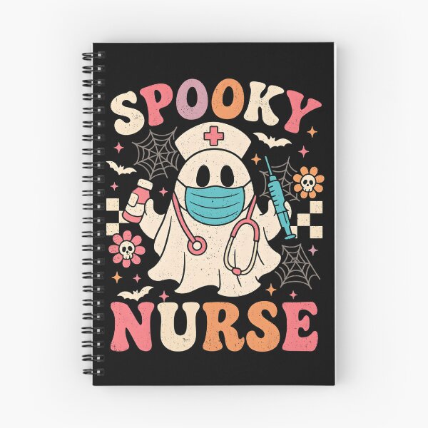 Item preview, Cute Ghost Nurse Halloween Graphic Retro Pastels designed and sold by Art2Me.