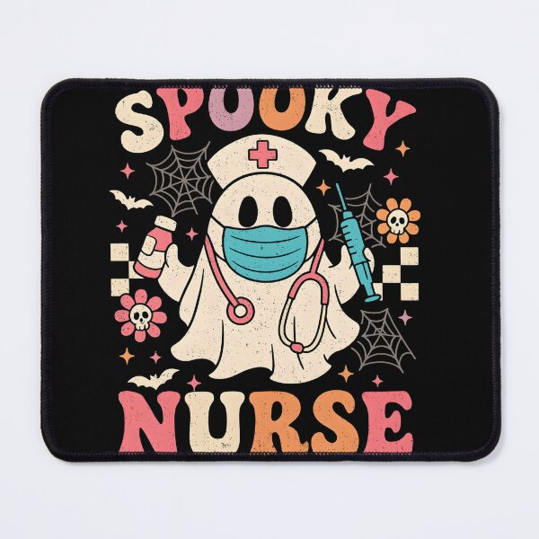 Item preview, Cute Ghost Nurse Halloween Graphic Retro Pastels designed and sold by Art2Me.