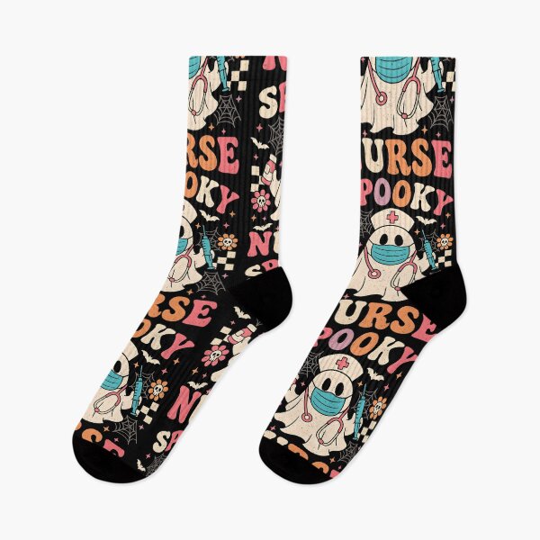 Item preview, Cute Ghost Nurse Halloween Graphic Retro Pastels designed and sold by Art2Me.