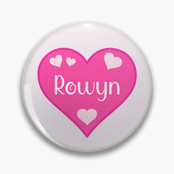 Item preview, Rowyn Name Pink Heart  designed and sold by Jeallan Designs.
