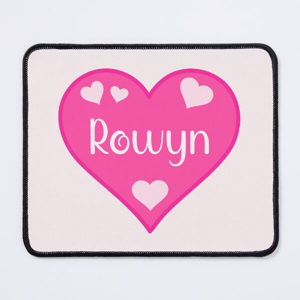 Item preview, Rowyn Name Pink Heart  designed and sold by Jeallan Designs.