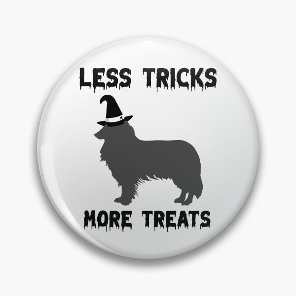 Item preview, Less Tricks More Treats  –Border Collie Cute Halloween Dog designed and sold by Hintotees.