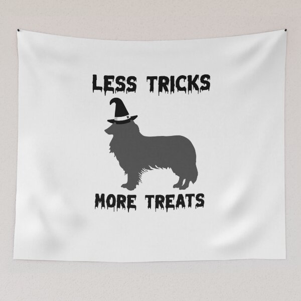 Item preview, Less Tricks More Treats  –Border Collie Cute Halloween Dog designed and sold by Hintotees.