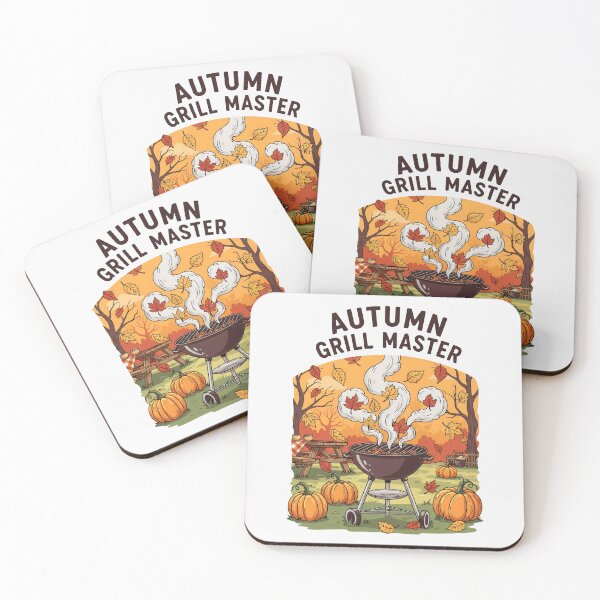 Item preview, Festive Autumn Grill Scene with Picnic Table designed and sold by SplashTastic.