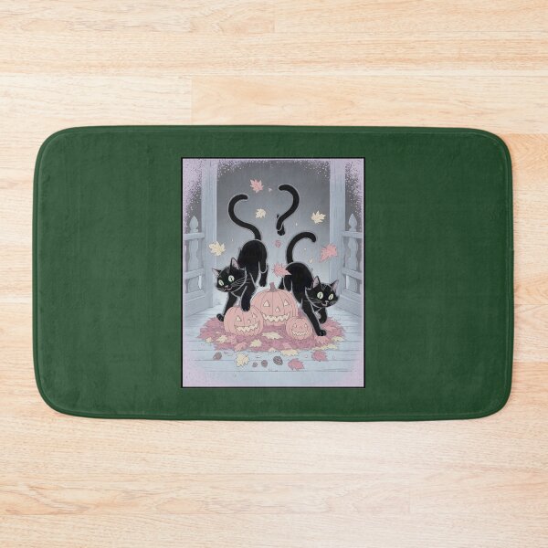 Item preview, Spooky Black Cats and Pumpkins Halloween Fall Feline Fun designed and sold by KarenfgTees.