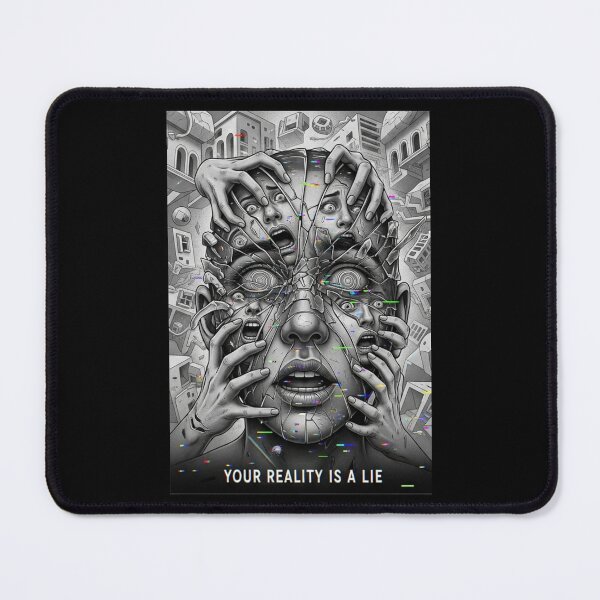 Item preview, Your Reality Is a Lie – Surreal Distorted Face & Glitch Horror Design designed and sold by InkwildStudio.