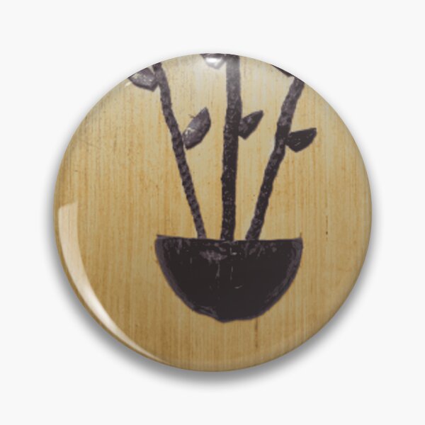 Item preview, Minimalist Black Flower Vase on Wood designed and sold by ameliasecott.
