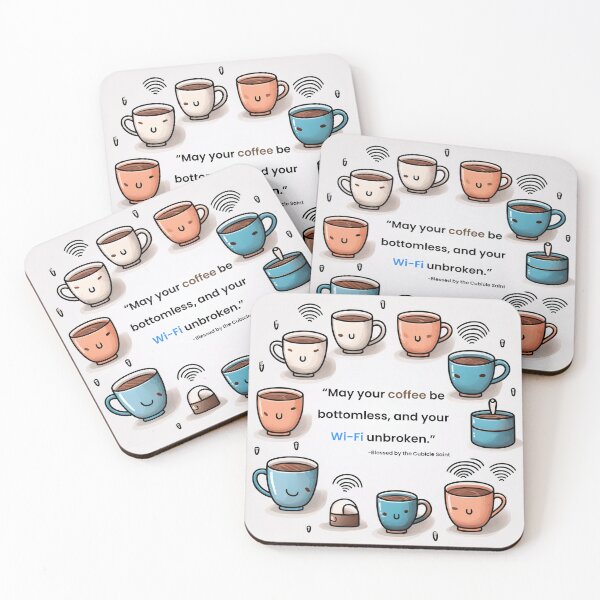 Item preview, May Your Coffee Be Bottomless designed and sold by The Cubicle Saint.