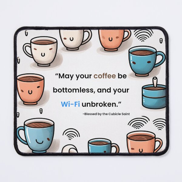 Item preview, May Your Coffee Be Bottomless designed and sold by The Cubicle Saint.
