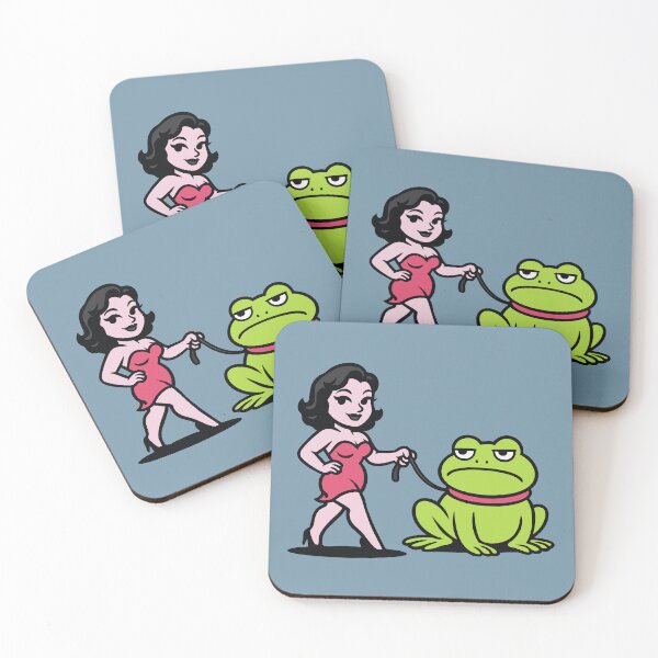 Item preview, Girl and the giant toad designed and sold by Cookies Rider Store.