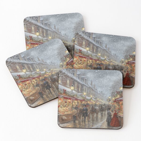 Item preview, Christmas market Victorian Times England designed and sold by acceleratorhams.