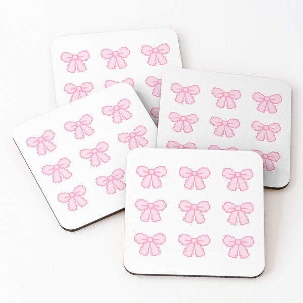 Item preview, Coquette Pink Pixel Bows Set [x9] designed and sold by ratgirlonyx.