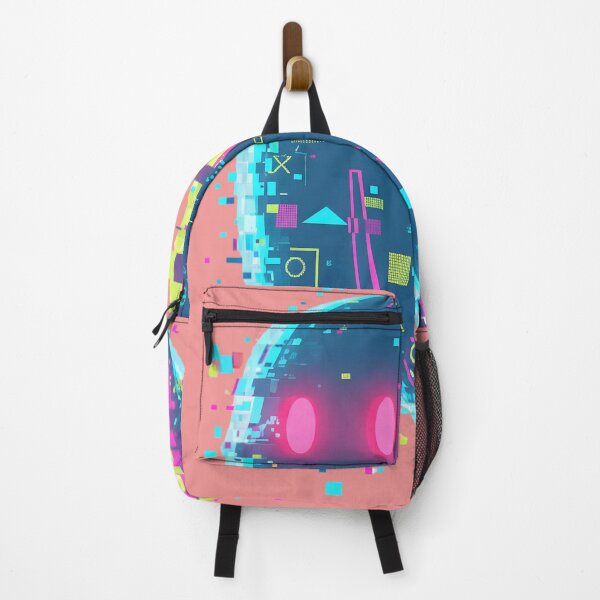 Item preview, Glitchy Neon Cyber Ghost – Transparent Vector Design designed and sold by Nuvra Clothing.