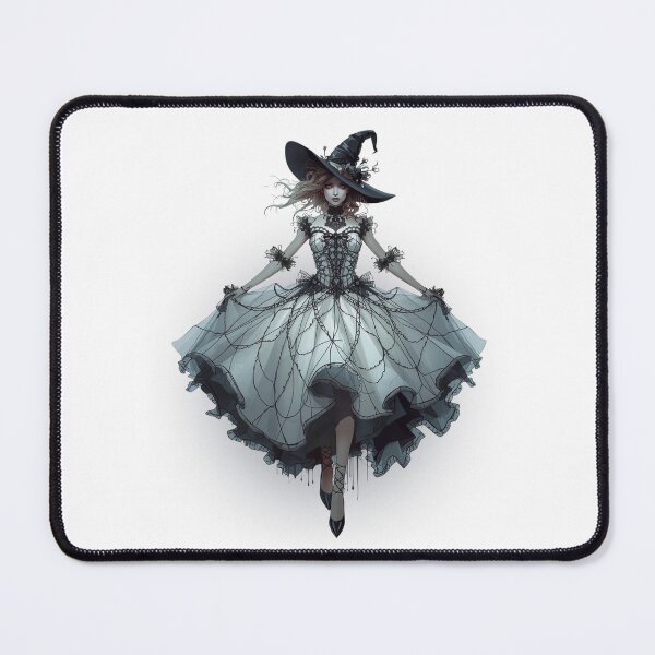 Item preview, Gothic Spiderweb Witch  Dark Fantasy Halloween Wall Art & Gifts  Witchcore Couture Illustration designed and sold by Medeea Publishing.