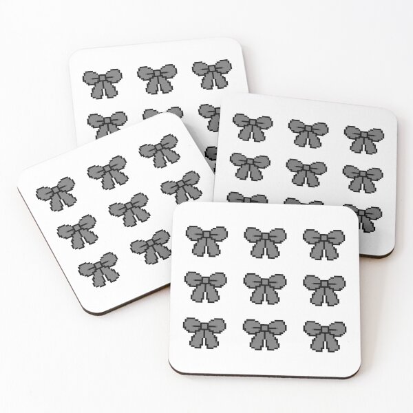 Item preview, Coquette Black Pixel Bows Set [x9] designed and sold by ratgirlonyx.