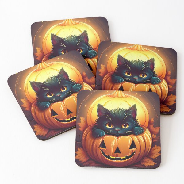 Item preview, Spooky Cute Black Cat Pumpkin designed and sold by Ayshopcog.