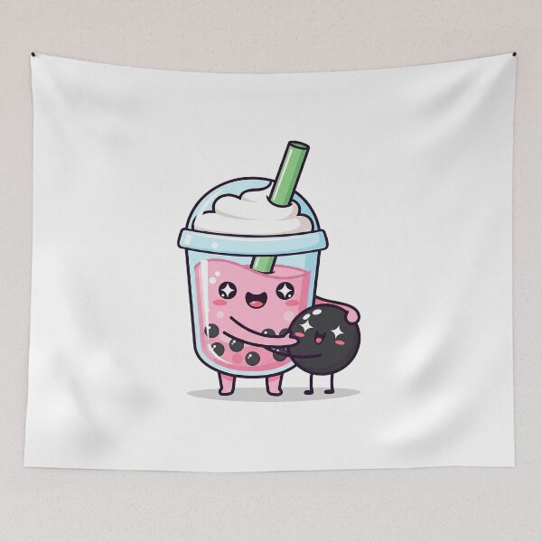 Item preview, Cute Kawaii Bubble Tea and Boba Hug designed and sold by istoriadesign.