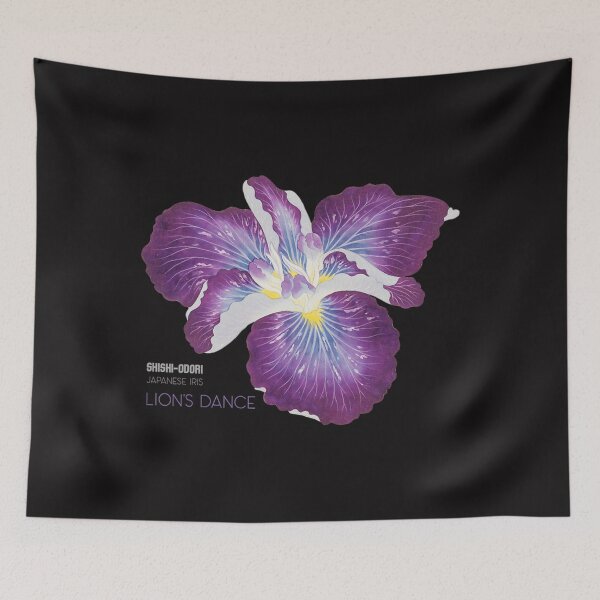 Item preview, Lion'S Dance - Whimsical Vintage Iris Art Print Japanese Elegance  Fantasy designed and sold by JenniferHoust64.