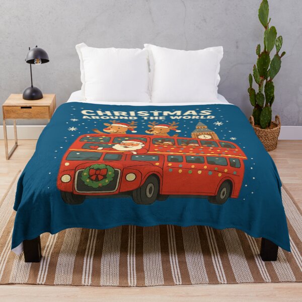 Item preview, Santa’s London Bus – Christmas Around the World Tour designed and sold by Globalcitytees.