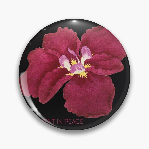 Item preview,  Enjoyment In Peace - Whimsical Vintage Iris Art Print Japanese Elegance  Fantasy designed and sold by JenniferHoust64.