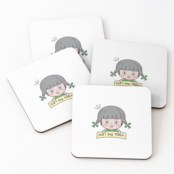 Item preview, Joyful Little Girl_"Did I Say That?!" Cute Surprised Expression designed and sold by LittleBrushes.