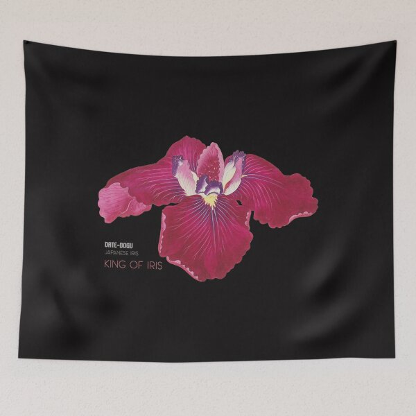 Item preview,  King Of Iris Whimsical Vintage Iris Art Print Japanese Elegance  Fantasy designed and sold by JenniferHoust64.