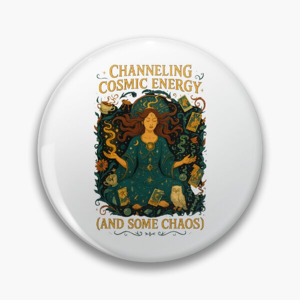 Item preview, Channeling Cosmic Energy  (and some chaos) Art Nouveau T-Shirt | Funny Spiritual Vibe designed and sold by MySpiritTravels.