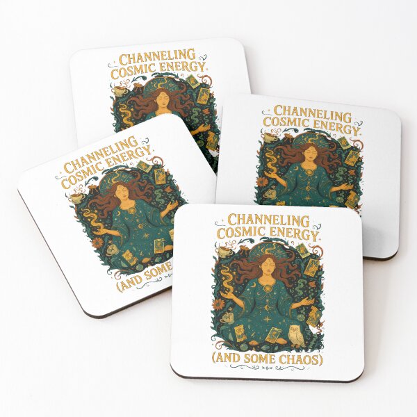 Item preview, Channeling Cosmic Energy  (and some chaos) Art Nouveau T-Shirt | Funny Spiritual Vibe designed and sold by MySpiritTravels.