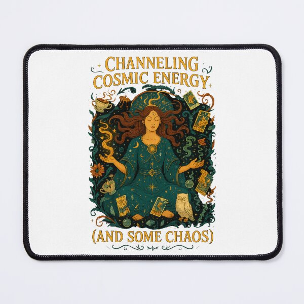Item preview, Channeling Cosmic Energy  (and some chaos) Art Nouveau T-Shirt | Funny Spiritual Vibe designed and sold by MySpiritTravels.