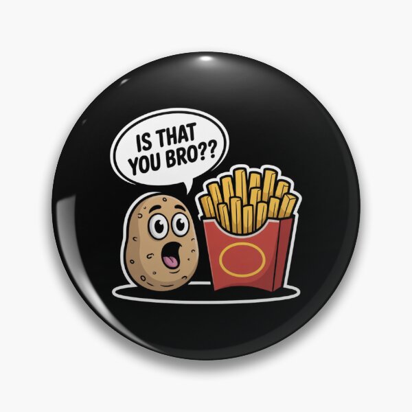 Artikelvorschau, Bist du das, Bruder? - Lustiges Kartoffel- und Pommes-Cartoon-Design entworfen und verkauft von Goodthreadz.