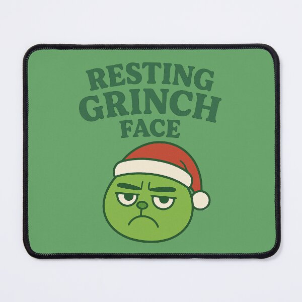Item preview, Resting Grinch Face – Funny Christmas Pun designed and sold by BloomKind.