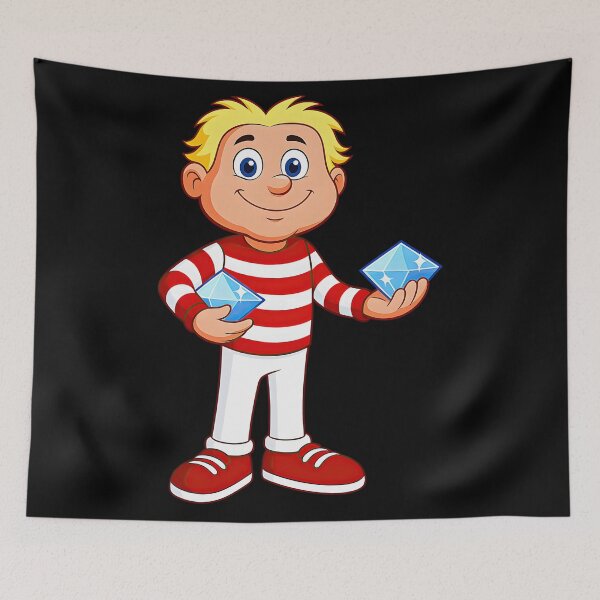 Item preview, Boulder Dash Rockford Retro Commodore 64 Game Character designed and sold by ShopPointLessM.