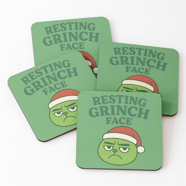 Item preview, Resting Grinch Face – Funny Christmas Pun designed and sold by BloomKind.