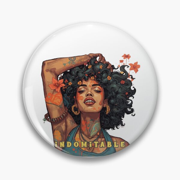 Item preview, Indomitable — Tattooed Floral Queen (Empowerment Illustration) designed and sold by Feel It All Club.