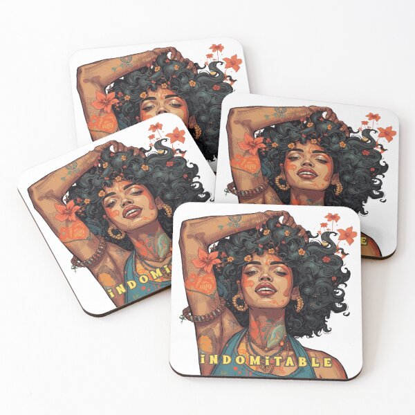 Item preview, Indomitable — Tattooed Floral Queen (Empowerment Illustration) designed and sold by Feel It All Club.