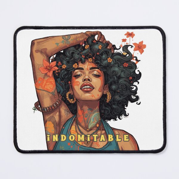 Item preview, Indomitable — Tattooed Floral Queen (Empowerment Illustration) designed and sold by Feel It All Club.