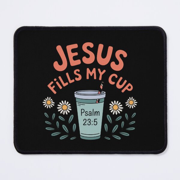 Item preview, Jesus Fills My Cup Psalm 23:5 Christian Bible Verse Cute Shirt designed and sold by Goodthreadz.